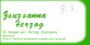 zsuzsanna herzog business card